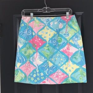 Lilly Pulitzer floral skirt